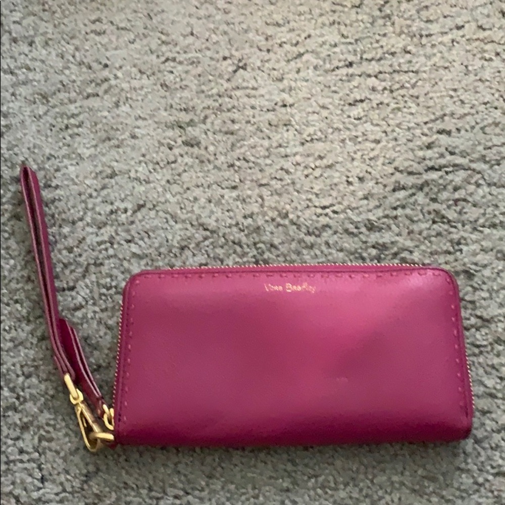Vera Bradley magenta leather wallet